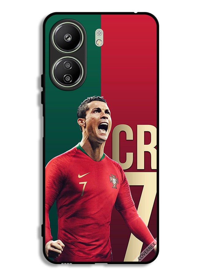 Covernex Xiaomi Redmi 13C Protective Case Cover Cristiano Ronaldo Portugal Team Collection - Image 1