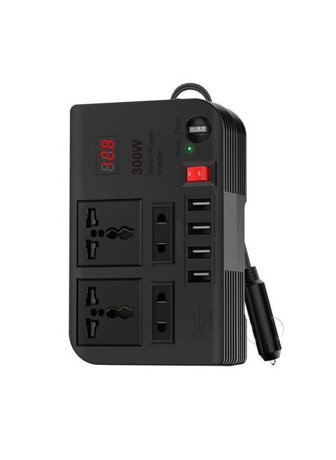 Spark 3 Car Power Inverter 300W With Four USB And Mutiple Socket High Voltage Protection Overload Protection