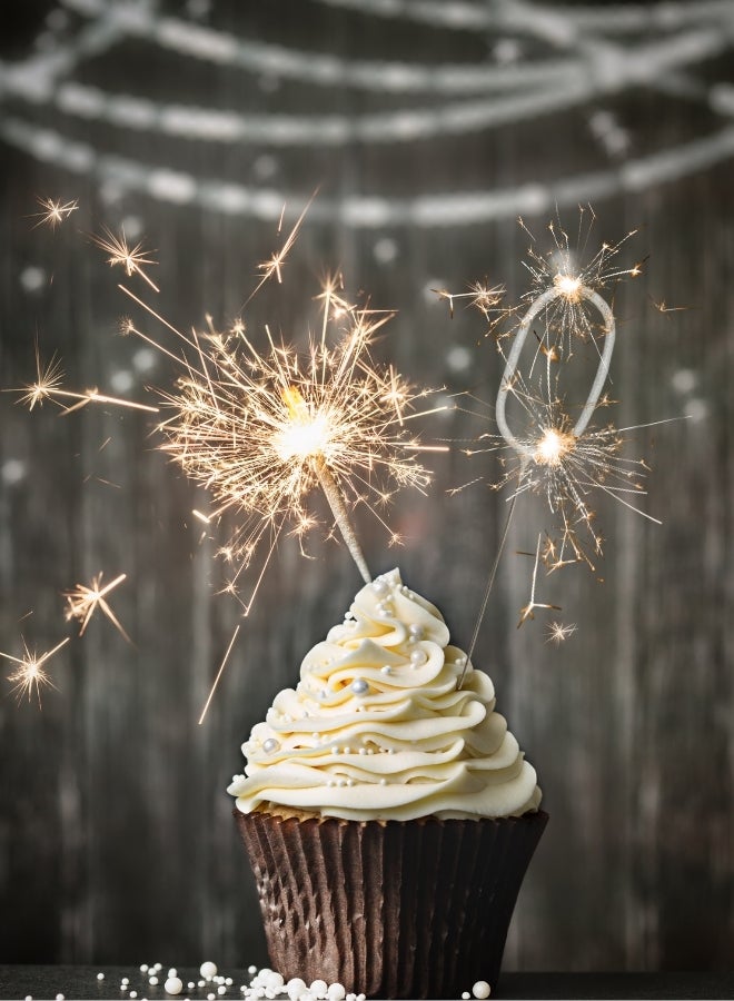 Wondercandle Silver Sparkler Candle - Number 0 - Image 1