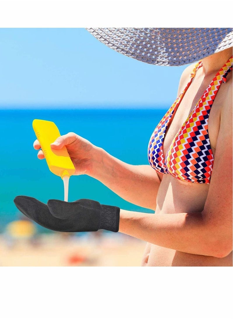 SYOSI - Self Tanning Mitt Applicator Kit 4 in 1 Self Applicator Set with Exfoliating Glove,Tan Mitt Applicator,Tanning Back Lotion Applicators for Your Back Face Mitt, Set of 4 - Image 1