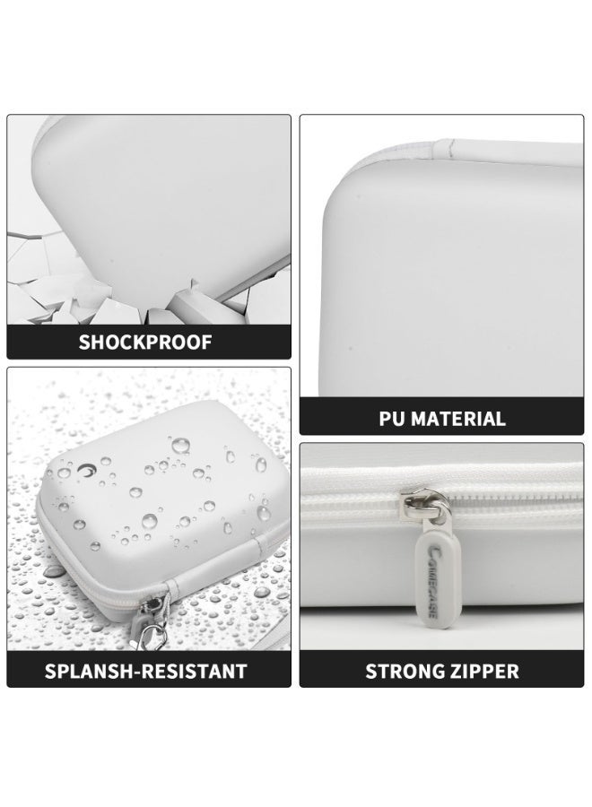 Chabeia Carrying & Protective Case for Digital Camera, for CAMKORY/for Kodak Pixpro/for Canon PowerShot ELPH 180/190 / for Sony DSCW800 DSCW830 Cameras for Travel(Bag Only)- White - Image 5