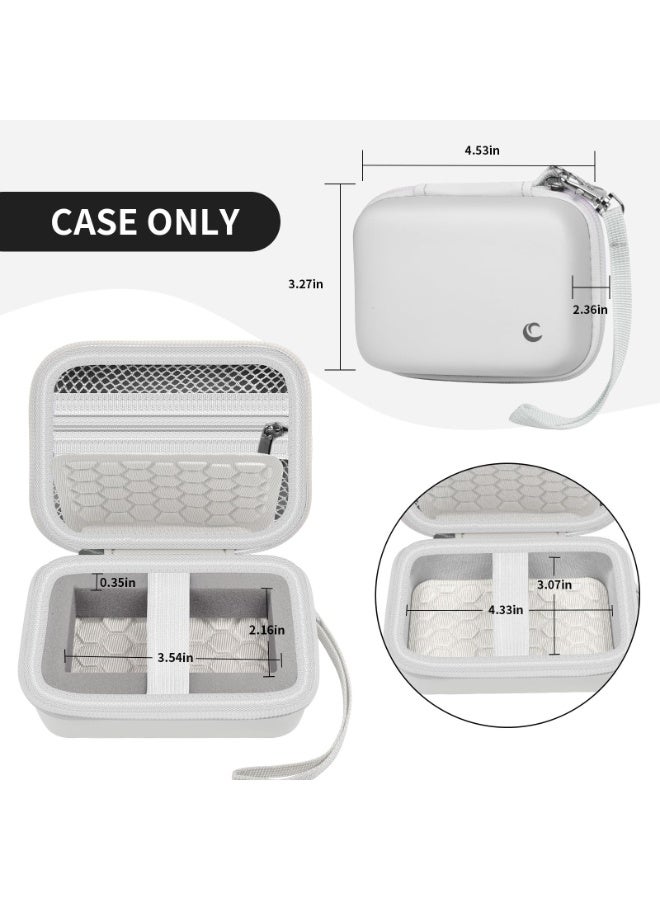 Chabeia Carrying & Protective Case for Digital Camera, for CAMKORY/for Kodak Pixpro/for Canon PowerShot ELPH 180/190 / for Sony DSCW800 DSCW830 Cameras for Travel(Bag Only)- White - Image 3