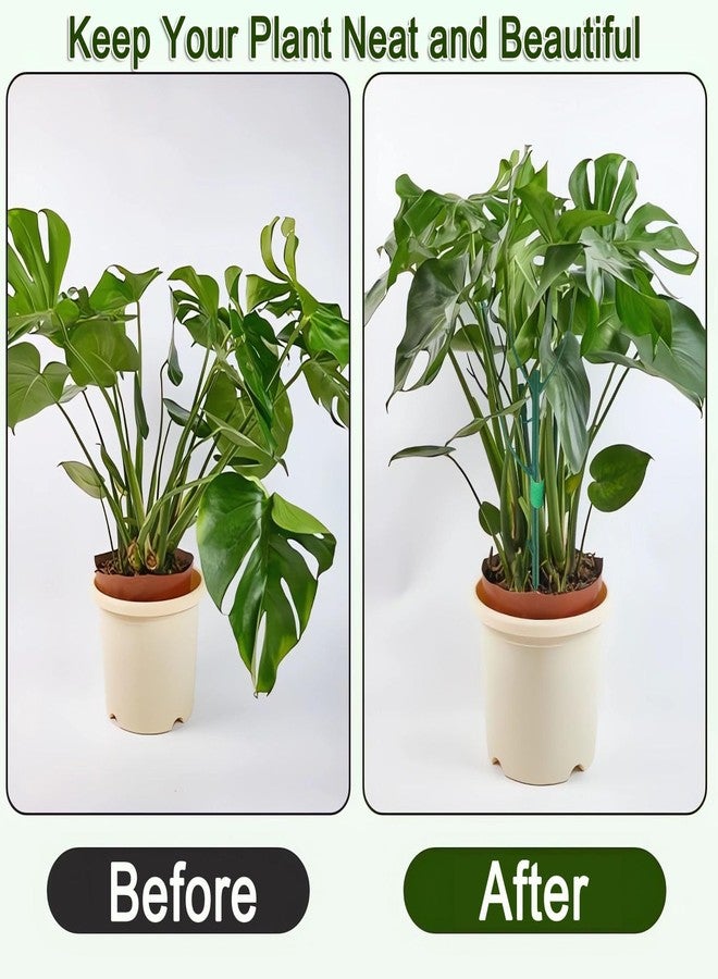 DNUZEWR 10 Pack Stackable Monstera Plant Support Climbing Plants Support Structures for Indoor Outdoor Plants Plant Holder Stick with Plant Ties for Support Tall Potted Plants - Image 4