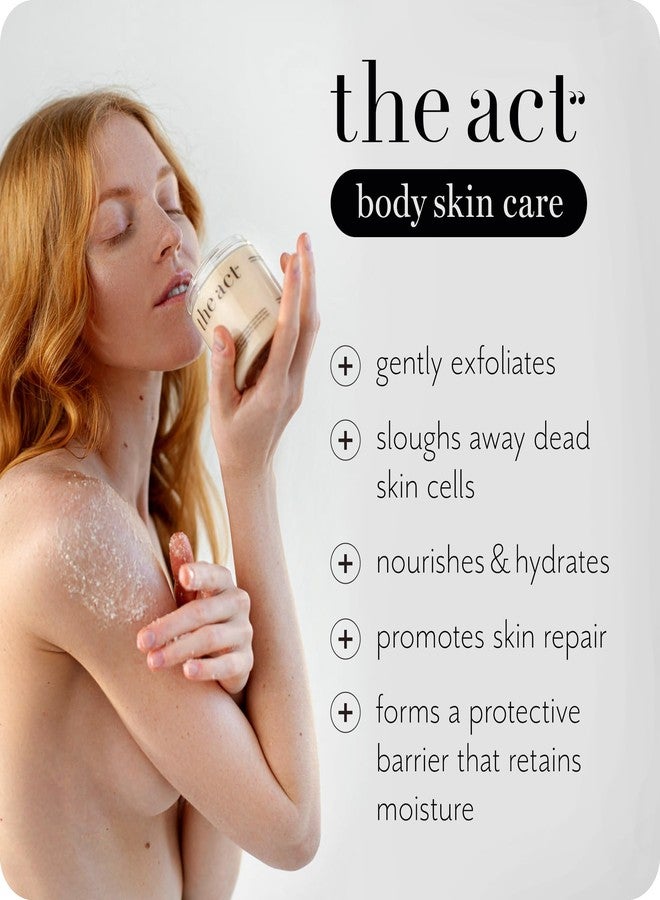 The Act Exfoliating Body Scrub with Sea Salt & Coconut - Nourishing Restores Cleanser Body Balm - Home Spa Care, Vegan, Organic (10.58 Oz, Coconut) - Image 3
