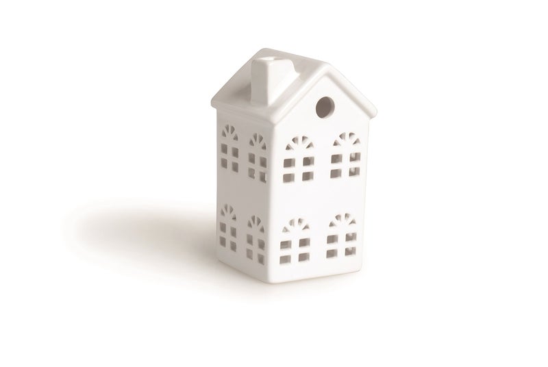 Excelsa House Lantern Ceramic 75 x 75 x 145 cm White