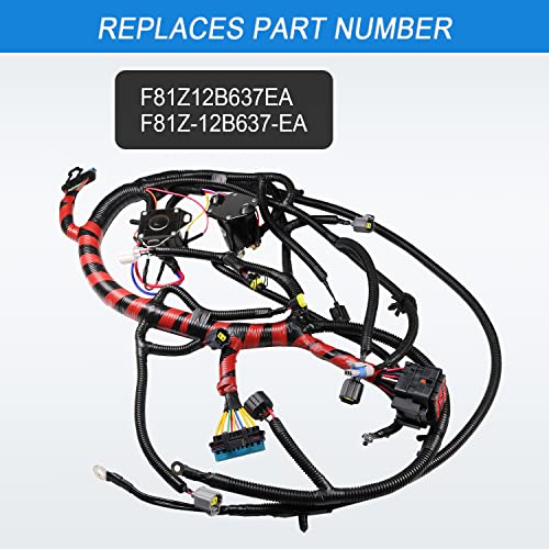 JDMSPEED New Engine Wiring Harness W/O Cali Replacement for Ford Super Duty F250 F350 1999 2000 2001 7.3L Diesel Replace F81Z12B637EA F81Z-12B637-EA - Image 3