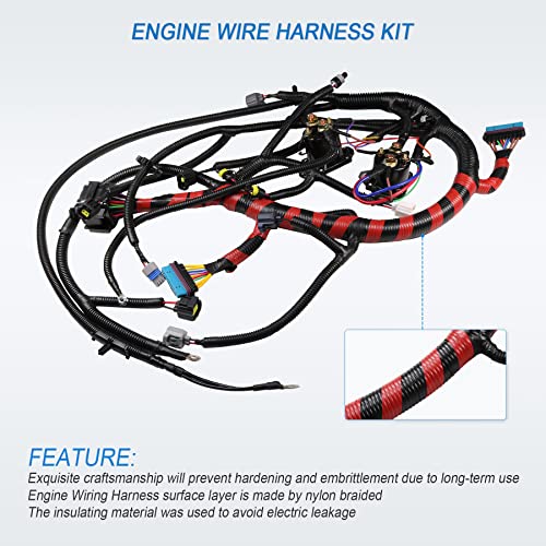 JDMSPEED New Engine Wiring Harness W/O Cali Replacement for Ford Super Duty F250 F350 1999 2000 2001 7.3L Diesel Replace F81Z12B637EA F81Z-12B637-EA - Image 5