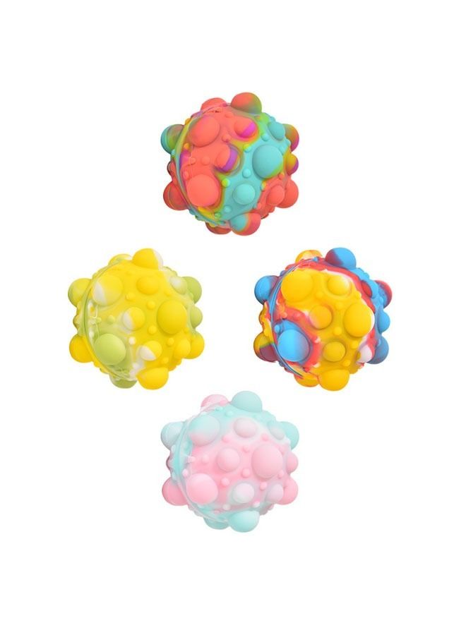 4 Piece Silicone Anti-Pressure Fun Exhaust Decompression Ball Toys - Image 1
