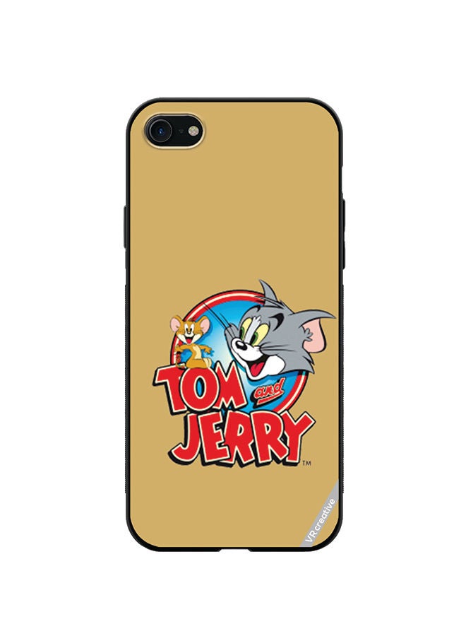 VR CREATIVE Protective Case Cover For Apple iPhone SE (2022) Tom And Jerry Design Multicolour - Image 1