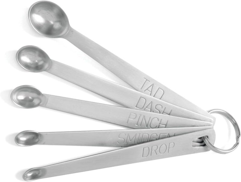 Norpro Stable base MINI MEASURING SPOONS, 5 PC SET Flexible varied design - Image 1