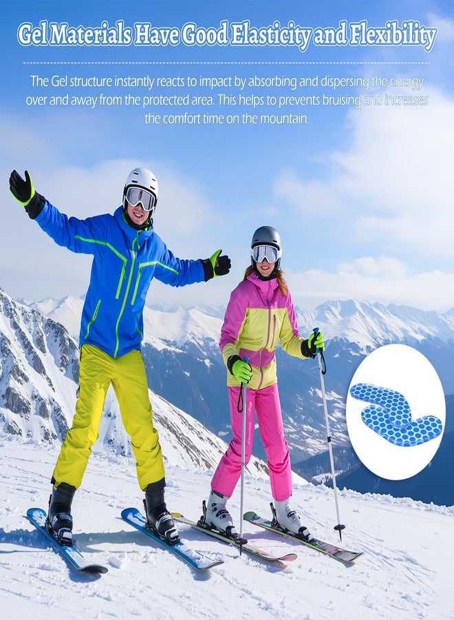 YIBOBO 12 Pack Ski & Snowboard Boot Gel Pads – 4.3mm Thick Self-Adhesive Inserts to Reduce Heel Lift, Pressure & Blisters - Image 5