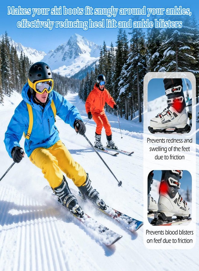 YIBOBO 12 Pack Ski & Snowboard Boot Gel Pads – 4.3mm Thick Self-Adhesive Inserts to Reduce Heel Lift, Pressure & Blisters - Image 4