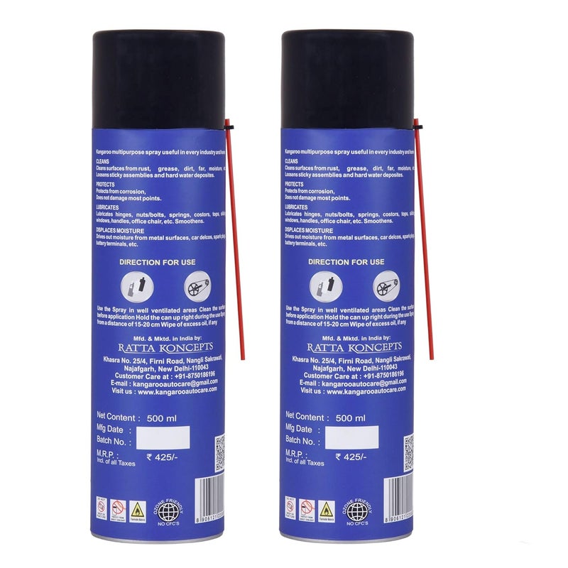 Kangaroo® Rust Remover Spray, Multipurpose- 500 ML Each - Image 2