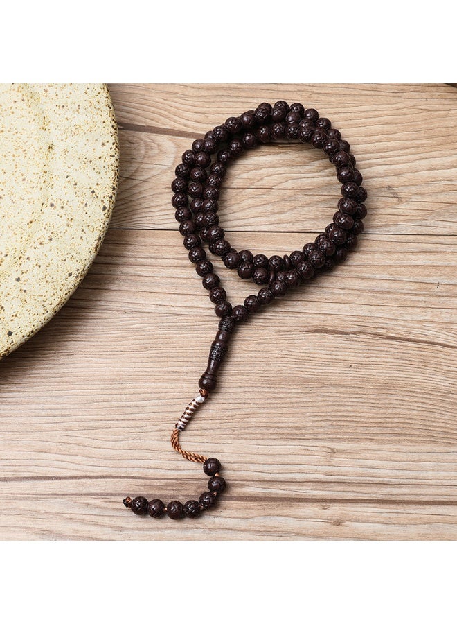 NIBEMINENT 99 Muslim Prayer Beads Black Coffee/8mm