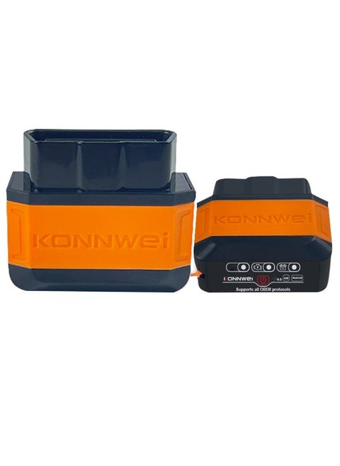 KONNWEI KW906 Bluetooth 5.0 Car OBD2 Scanner Support Android & iOS(Black Orange)