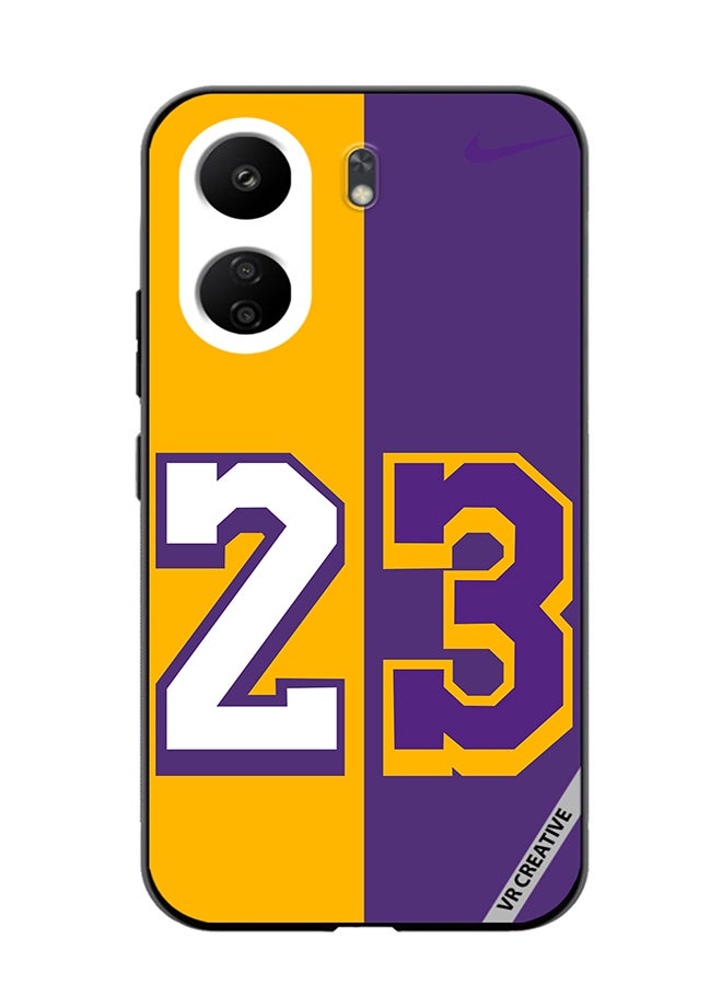 VR CREATIVE Protective Case Cover For Xiaomi Redmi 13C Purple Yellow Design Multicolour - Image 1