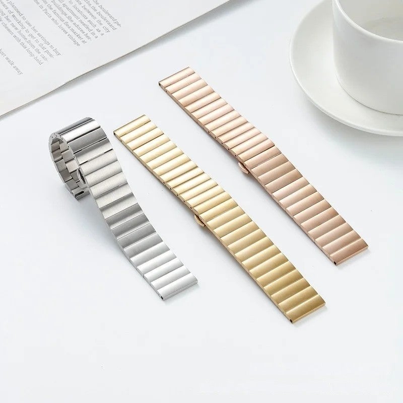 Bluejw 20mm 22mm Metal Watch Band Replacement, Stainless Steel Link Bracelet Strap for Smart Watches - Image 3