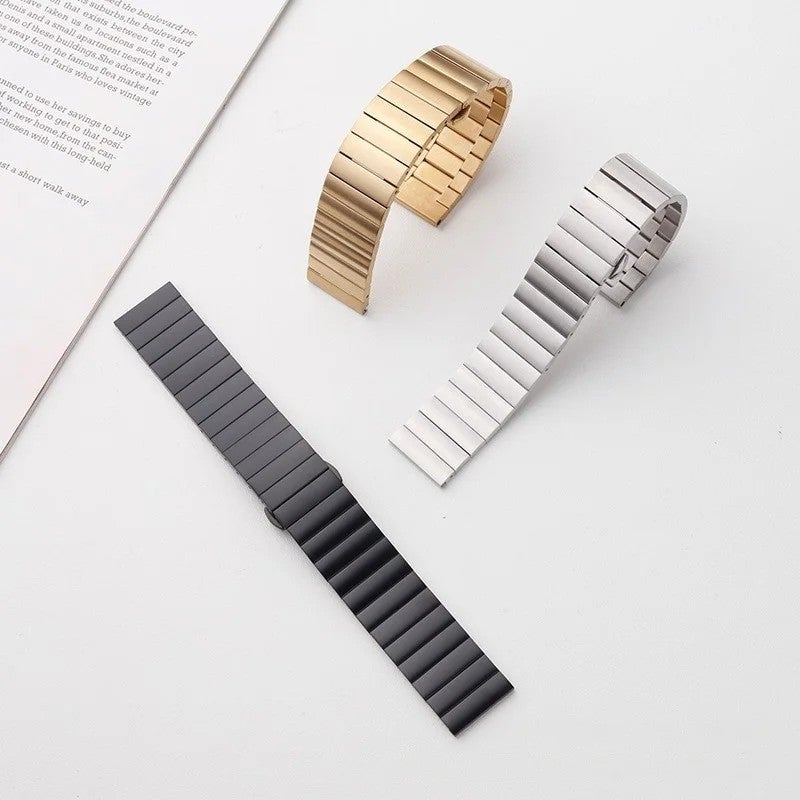 Bluejw 20mm 22mm Metal Watch Band Replacement, Stainless Steel Link Bracelet Strap for Smart Watches - Image 4