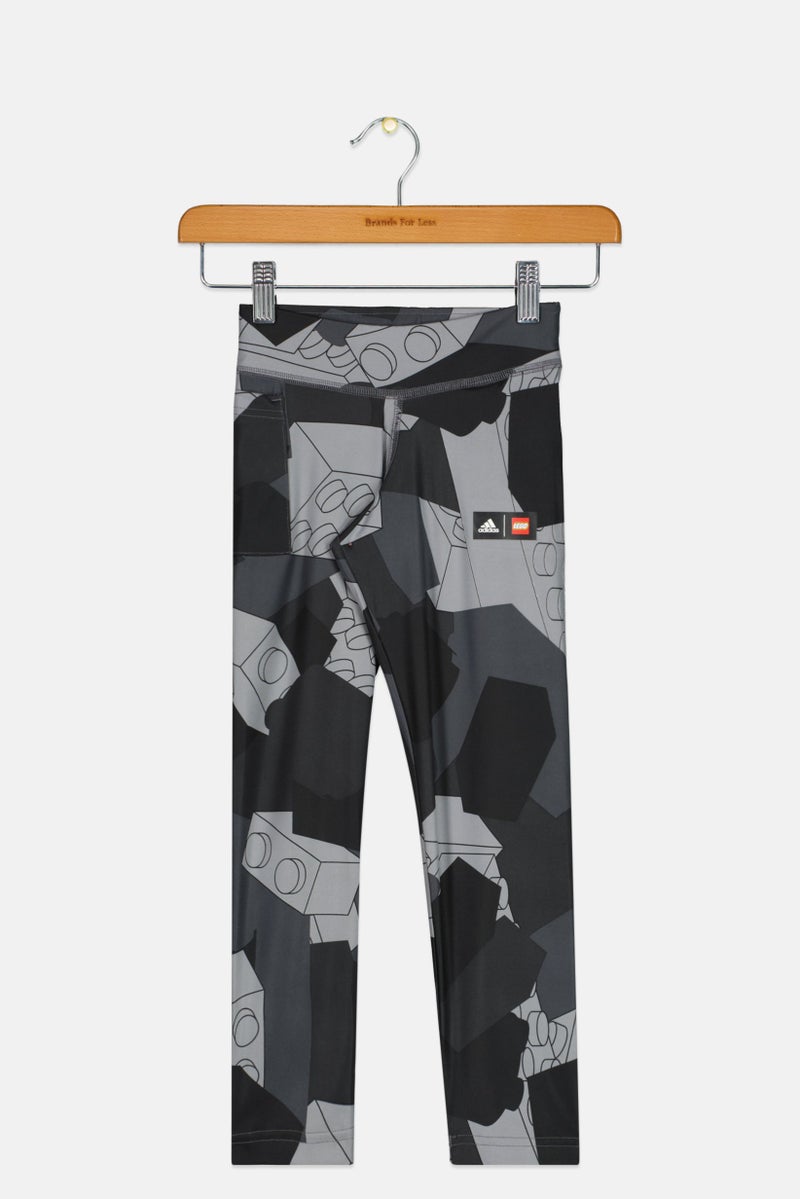 Adidas Adidas x LEGO Kids Girl Brand Logo Training Leggings, Multicolor  - Image 1