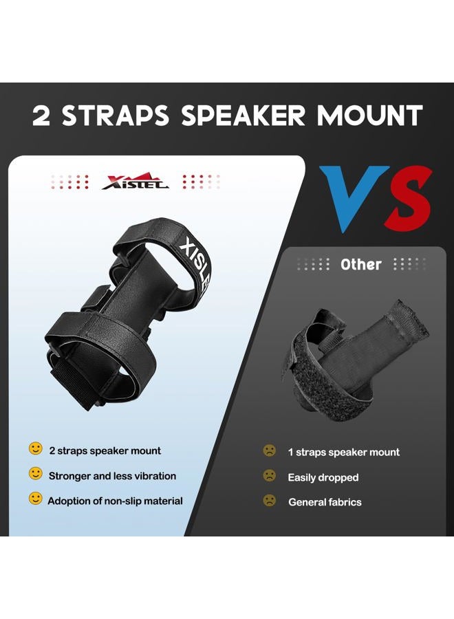 Xislet Portable Speaker Mount for UTV Sound Bar Golf Cart Ebike Scooter Boat Railing Removable Bluetooth Wireless JBL Speaker Holder Strap Fits JBL Charge 5 6 Flip 5 6 Side by Side Accessories - Image 5