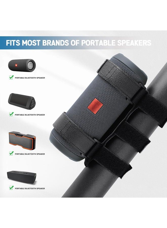 Xislet Portable Speaker Mount for UTV Sound Bar Golf Cart Ebike Scooter Boat Railing Removable Bluetooth Wireless JBL Speaker Holder Strap Fits JBL Charge 5 6 Flip 5 6 Side by Side Accessories - Image 2