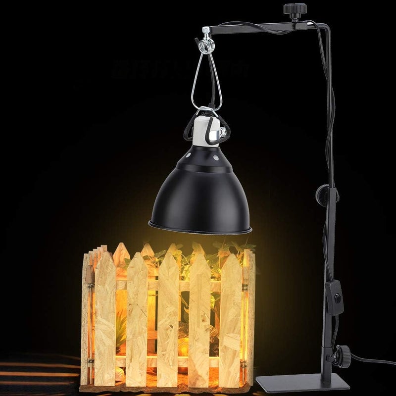 2 Pcs Reptile Lamp Stand, Adjustable Height 15.7-25.2 Inch Lamp Metal Bracket Floor Light Holder Lamp Support for Reptile Terrarium Landing Lighting for Pet Reptiles Tortoise - Image 2