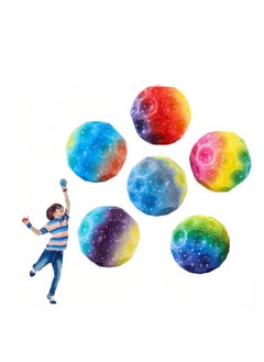 Generic A jumping bouncy ball in the shape of a planet and moon, a rubber high-jumping bouncing ball for children, multi-colored  - Image 5