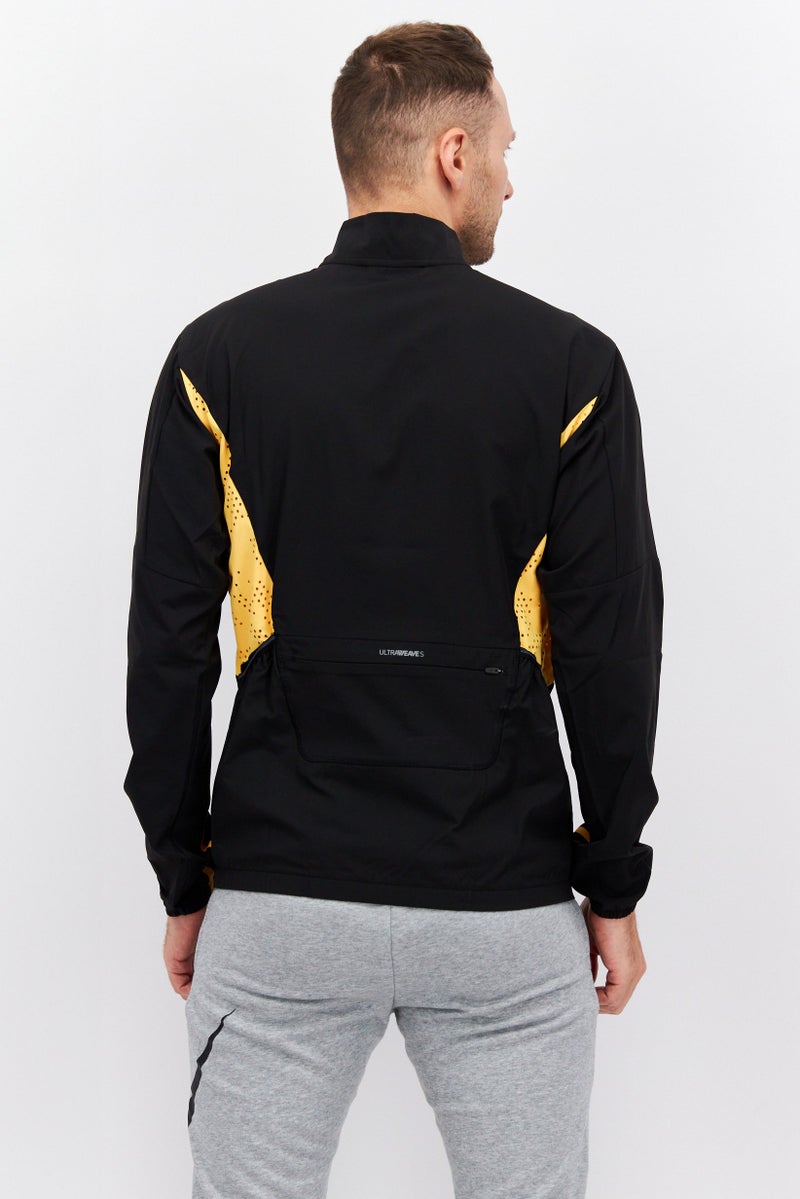 PUMA Men Half Zipper Long Sleeve Running Sweatshirt, Black Combo - Image 2