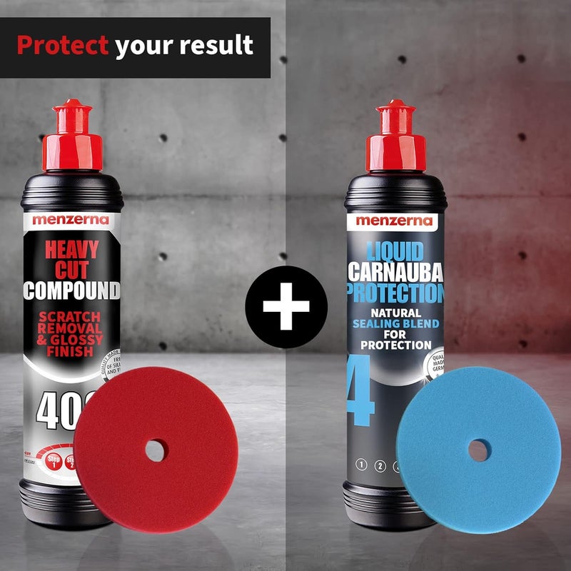 menzerna Heavy Cut Compound 400" Car Polish I Heavy Cut, Medium Cut & Finish I Buffing & Polishing Compound for Scratch Repair I for Scratches, Swirls & Holograms I Silicone Free I 16oz - Image 5