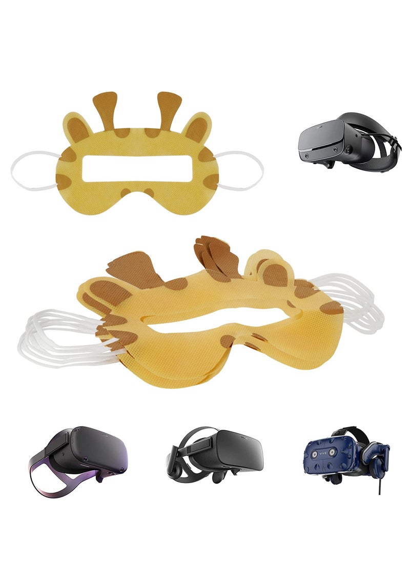 KASTWAVE 50PCS Disposable VR Cartoon Masks for Kids, Sanitary and Universal VR Eye Cover Mask, Compatible with Meta Quest 2, Quest Pro, PSVR2 - Fun and Hygienic VR Experience for Children  - Image 1