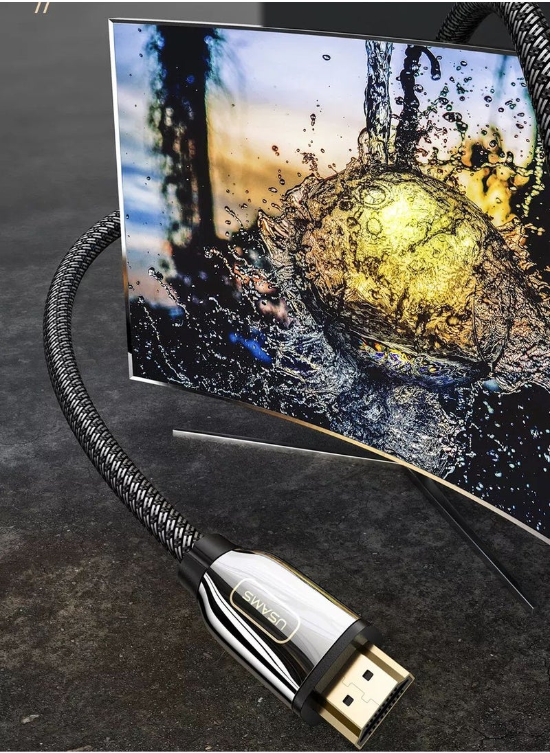 Usams U67 HDMI 2.1 Cable - HDTV - 8K UHD - Ultra High Speed HDMI Cord - Support 4K - Suitable for Computer Monitors, Projectors, TV, PS5, PS4, Xbox, Switch  - Image 3