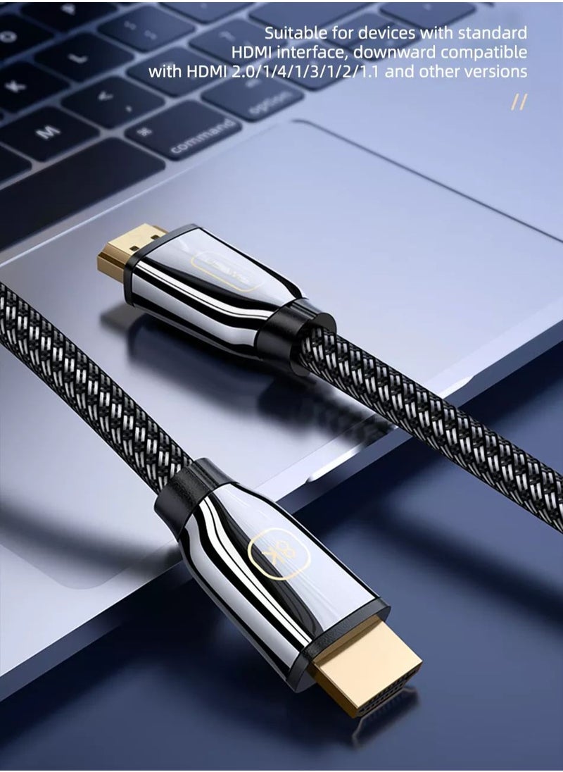 Usams - U67 HDMI 2.1 Cable - HDTV - 8K UHD - Ultra High Speed HDMI Cord - Support 4K - Suitable for Computer Monitors, Projectors, TV, PS5, PS4, Xbox, Switch - Image 1