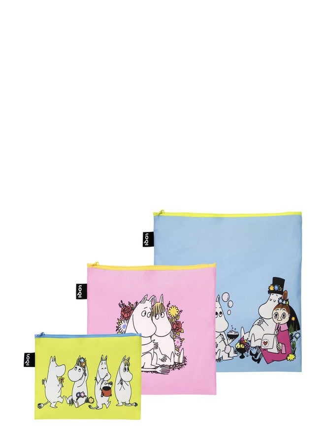 Moomin Together Recycled Zippered Bags, Multicoloured, L, Cosmetic Case, Multicoloured, L, Cosmetic Case, multicoloured, L, Cosmetic case