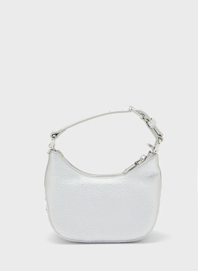 Love Moschino SILVER PU LAMINATED GRS SILVER PU LAMINATED GRS