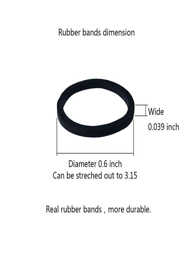 Aivwis 1200 Pcs Black Rubber Bands，Mini Hair Rubber Bands, Rubber Hair Ties, for Kids Hair, Braids Hair, Wedding Hairstyle and More by Aivwis (Diameter 15 mm, Black) - Image 4