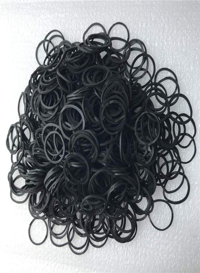 Aivwis 1200 Pcs Black Rubber Bands，Mini Hair Rubber Bands, Rubber Hair Ties, for Kids Hair, Braids Hair, Wedding Hairstyle and More by Aivwis (Diameter 15 mm, Black) - Image 5