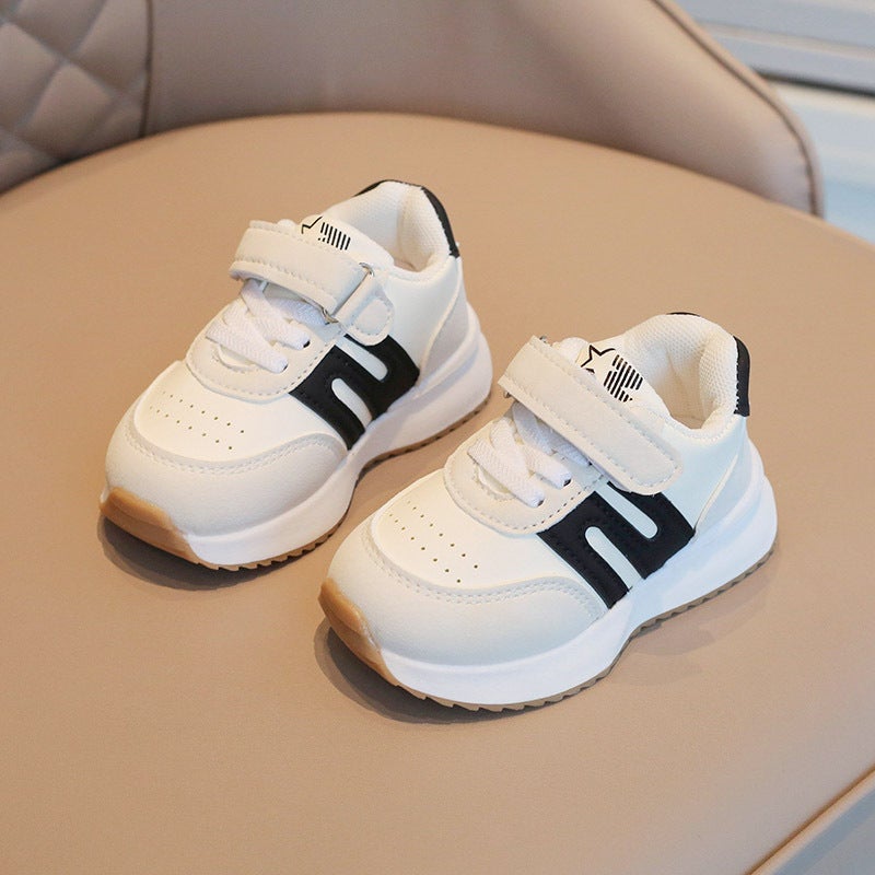 Kids Soft Sole Sneakers Spring New Anti-Slip Casual Shoes 892 Black