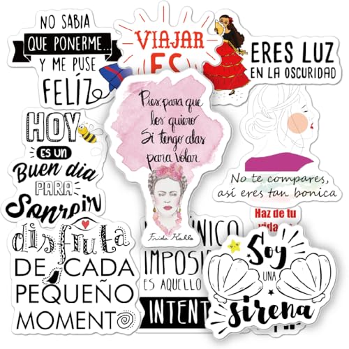 1step2dream 300pcs Spanish Inspirational Stickers for Teachers and Student Motivational Decal Positive Quote for Journaling ScrapbookVision Board - Image 1