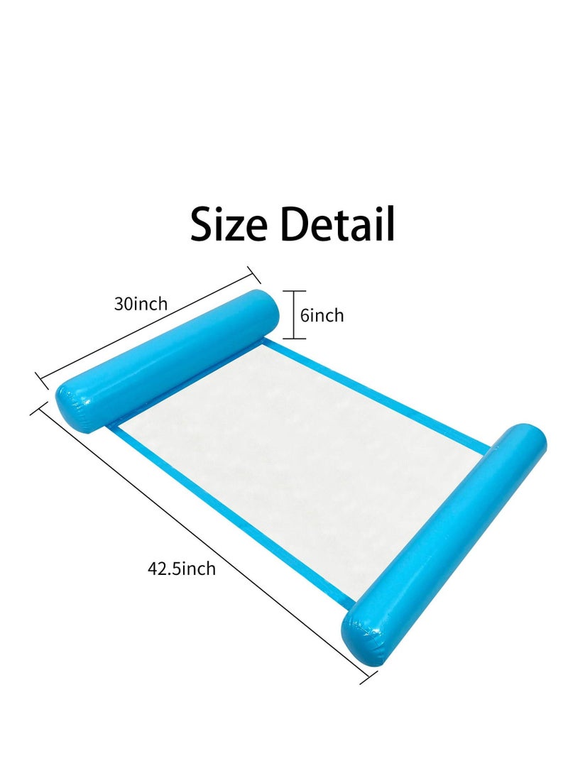 SYOSI - Water Swimming Pool Float Hammock, Pool Float Lounger, Water Hammock Lounger, Swimming Floating Bed Hammock, Comfortable Inflatable Swimming Pools Lounger for Adults Vacation Fun and Rest 2Pcs - Image 1