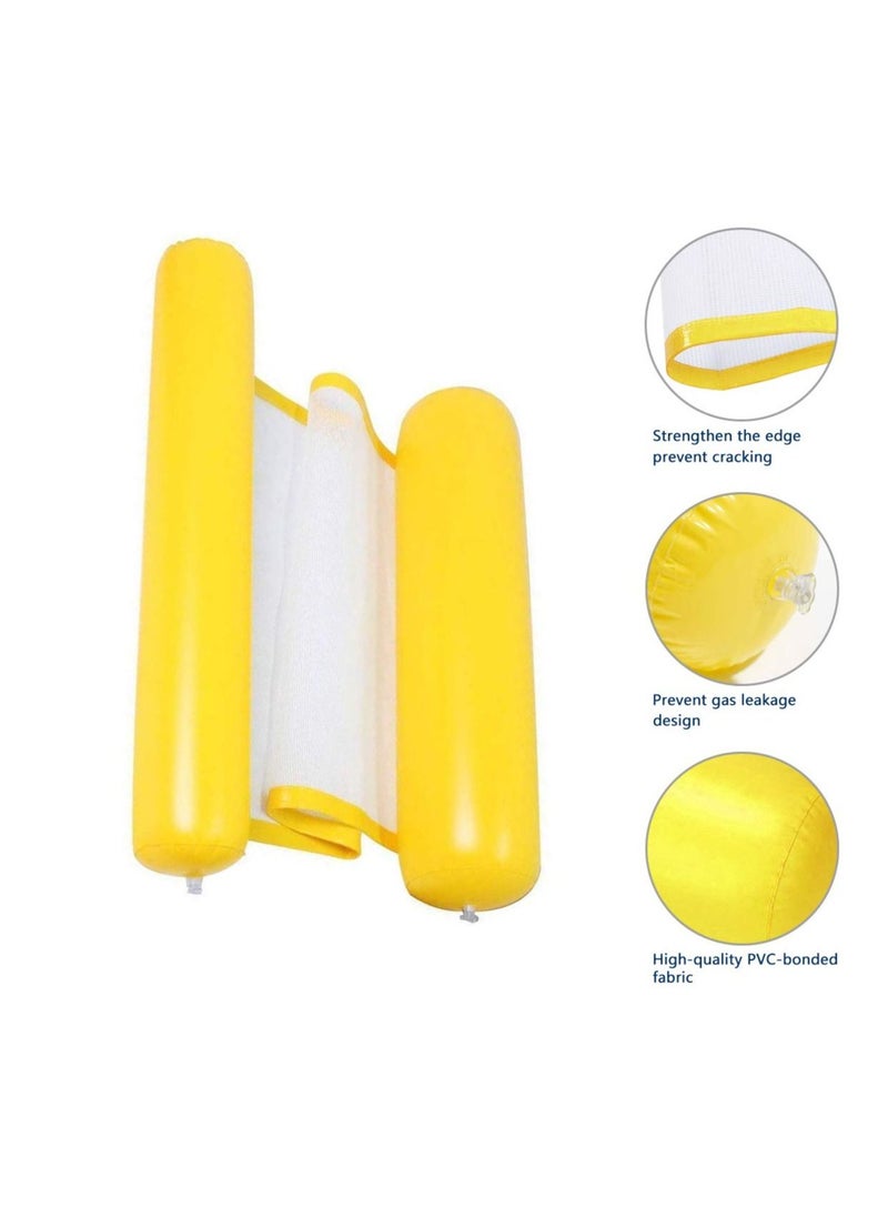 SYOSI - Water Swimming Pool Float Hammock, Pool Float Lounger, Water Hammock Lounger, Swimming Floating Bed Hammock, Comfortable Inflatable Swimming Pools Lounger for Adults Vacation Fun and Rest 2Pcs - Image 1