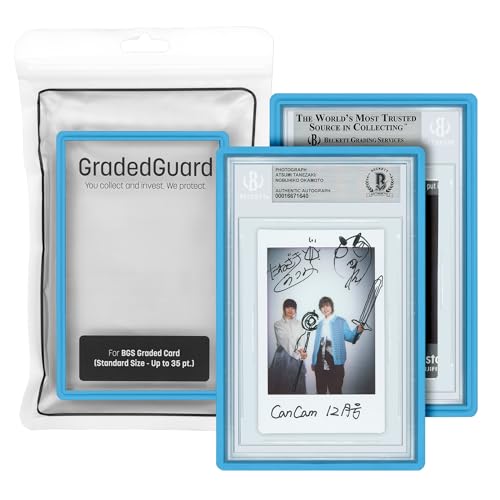 GradedGuard Graded Card Guard Case for Standard BGS Slab Case | Multiple Colors | Soft Touch Matte Finish | Stackable | Made to Fit BGS | Two Piece TPU and PC Design. (Blue) - Image 1