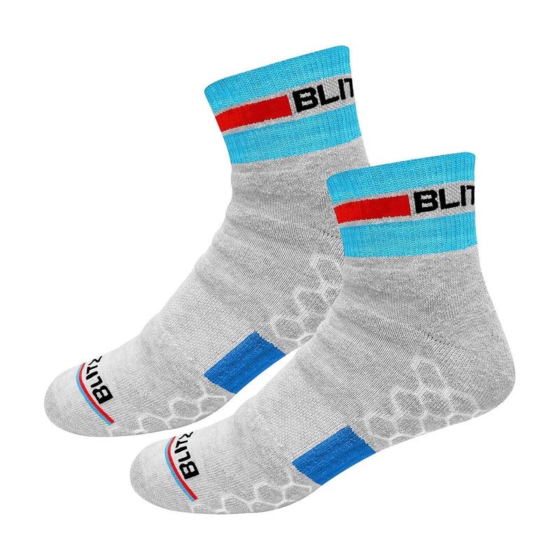 BLITZSOX Hi-Tech Performance Sports Socks for Men (Badminton, Running, Gym & Indoor Training), Pack of 3 - Image 3