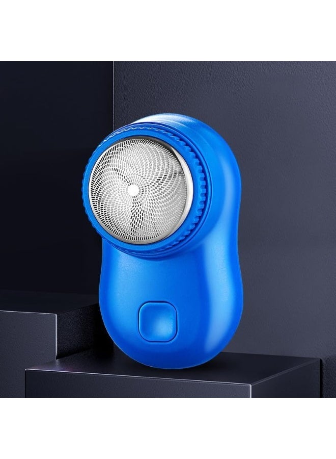 إيه جي دي ماكينة حلاقة كهربائية صغيرة محمولة دوارة، سهلة الاستخدام، وقابلة لإعادة الشحن موديل (SQ-210) أزرق - Image 1