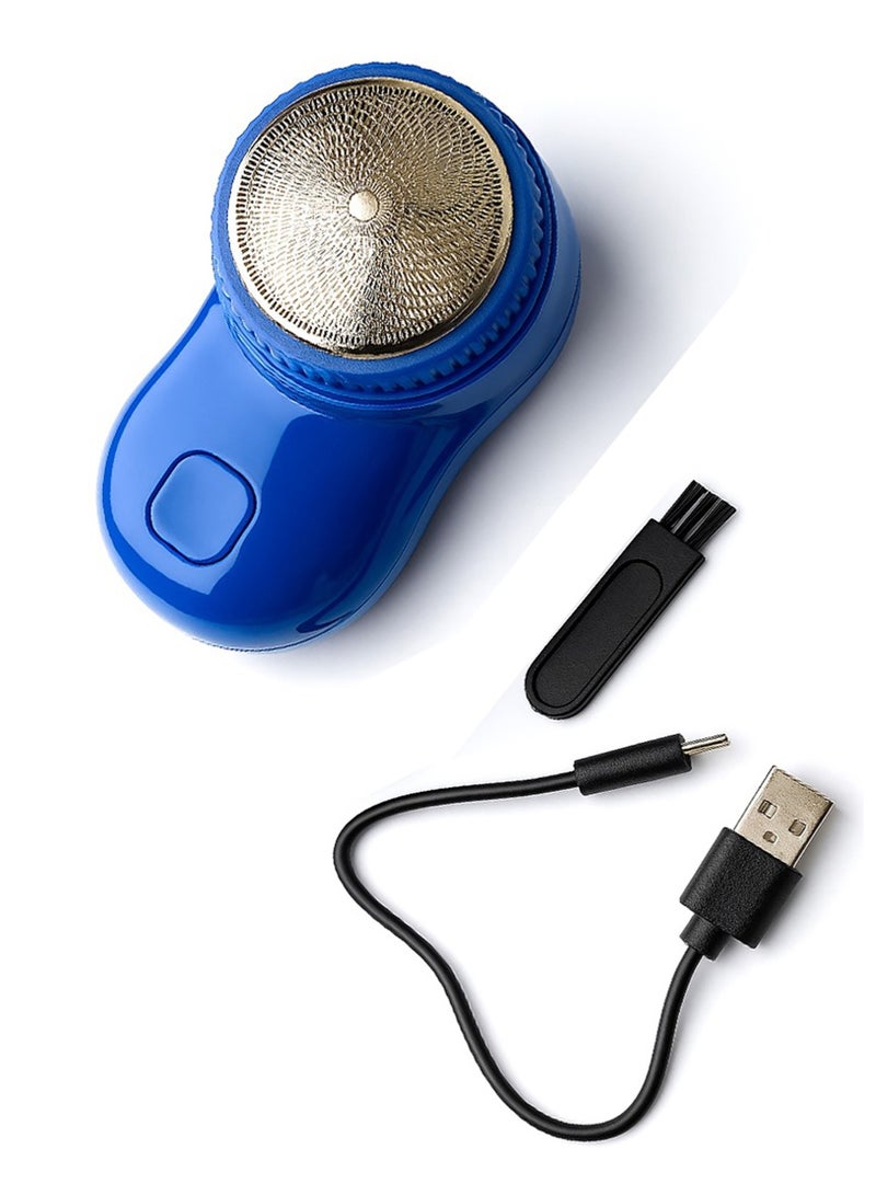 إيه جي دي ماكينة حلاقة كهربائية صغيرة محمولة دوارة، سهلة الاستخدام، وقابلة لإعادة الشحن موديل (SQ-210) أزرق - Image 2