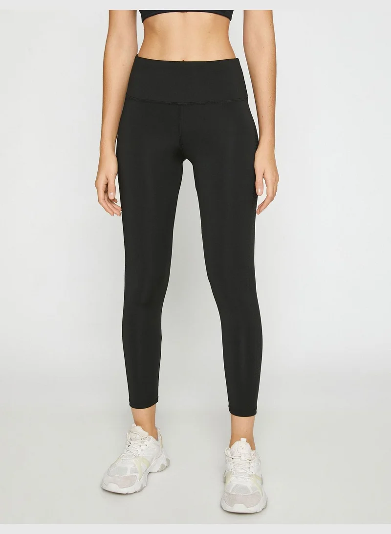 KOTON Medium Rise Basic Sport Leggings