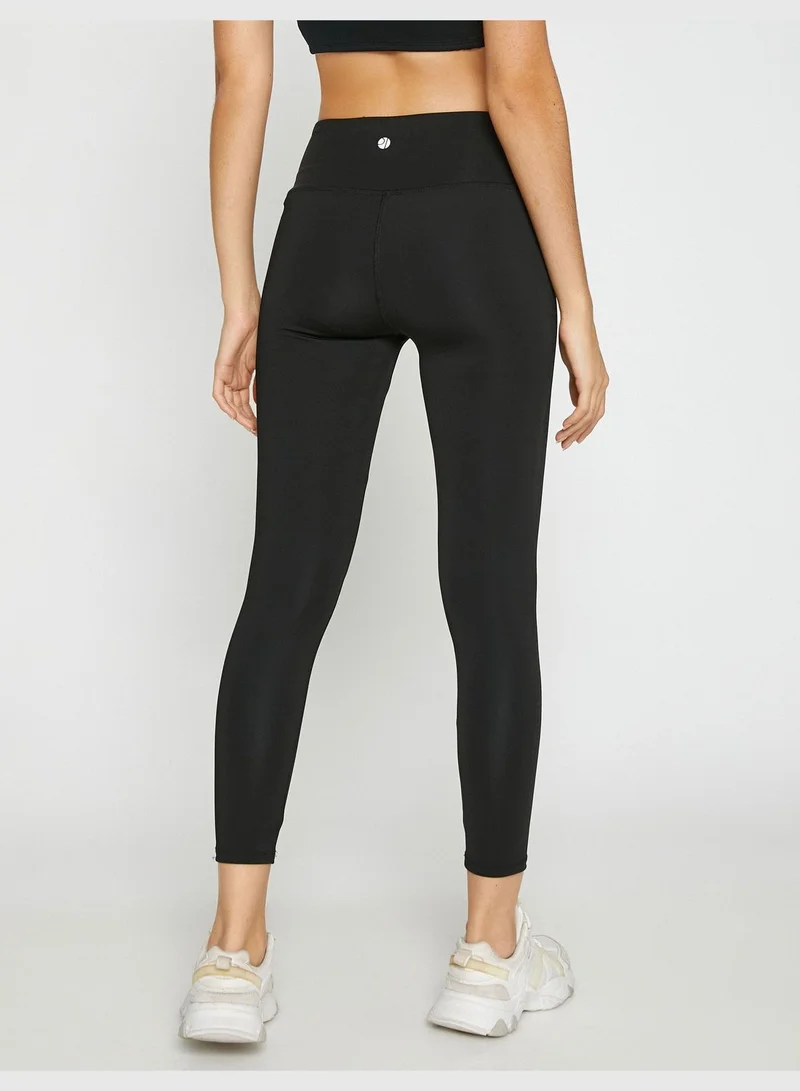 KOTON Medium Rise Basic Sport Leggings