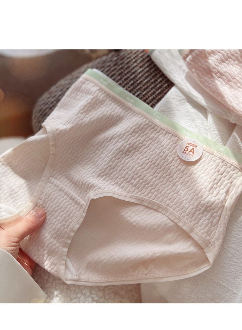 5 Pack Mid Waist Briefs Cute Style Cotton Underwear Ladies Mid Waist Comfortable Breathable Cute Girls Briefs  - Image 2