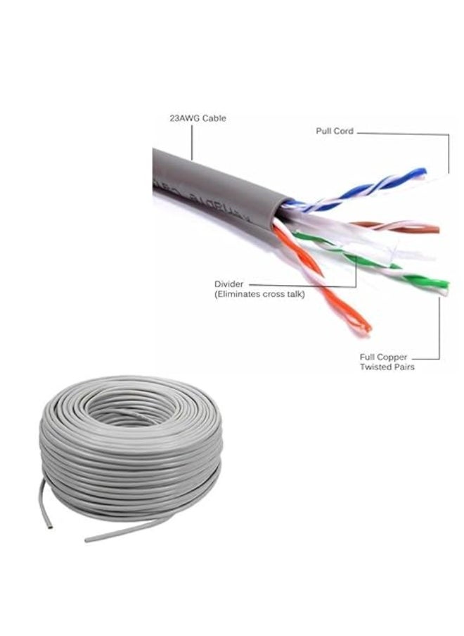 كابل UTP CAT6 بطول 100 متر (328 قدم)