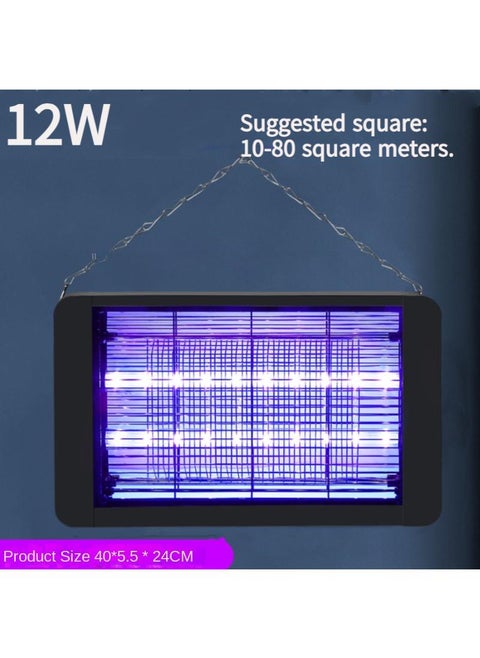 12W LED Electric Mosquito Zapper Indoor And Outdoor Flying Fly Insect Killer Lamp Bug And Pest Trap Pest Repeller Repellent Traps Eliminator Catcher Lure Zapper Kills Mosquito