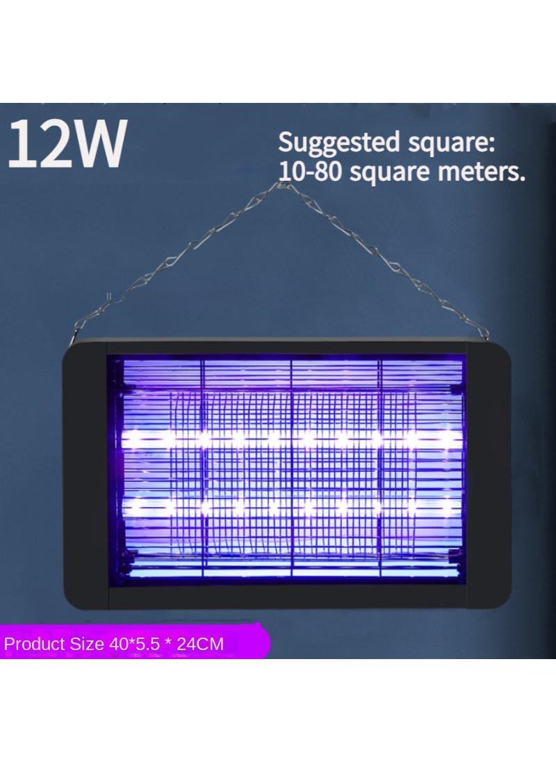 General - 12W LED Electric Mosquito Zapper Indoor And Outdoor Flying Fly Insect Killer Lamp Bug And Pest Trap Pest Repeller Repellent Traps Eliminator Catcher Lure Zapper Kills Mosquito - Image 1